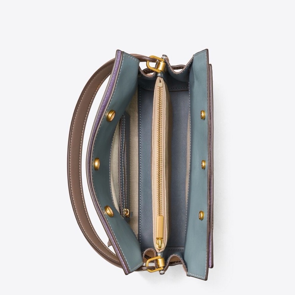 Tory Burch Lee Radziwill Shoulder Bag in Clam Shell - Picture 2 of 15